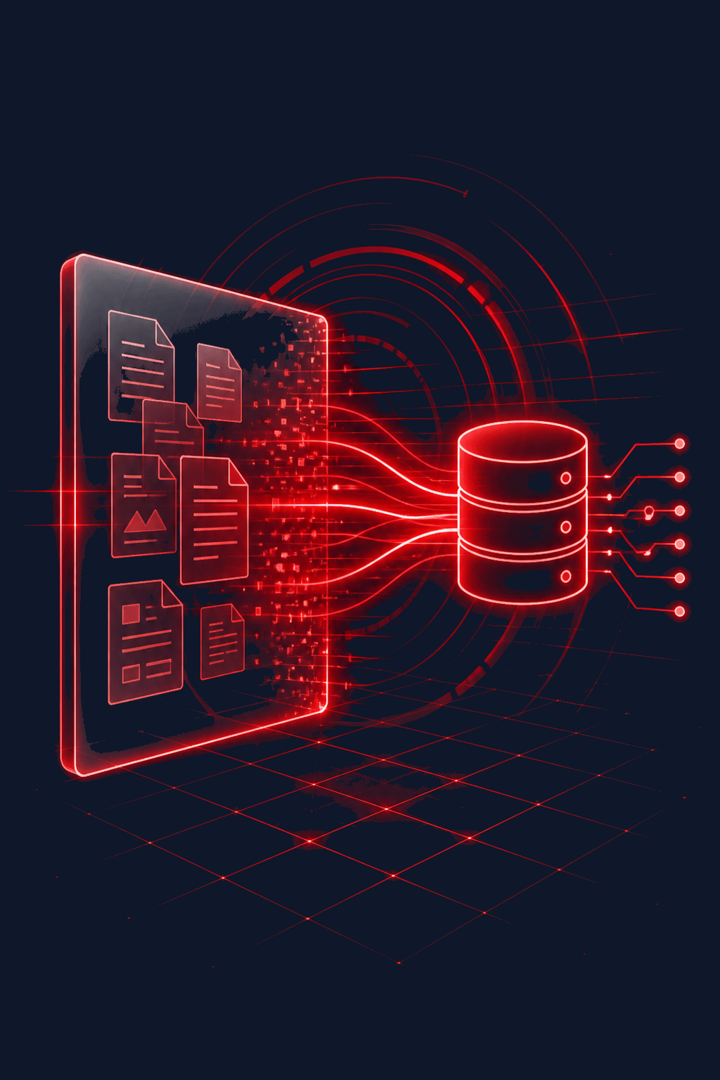 Unstructured documents crossing a bridge into a structured database
